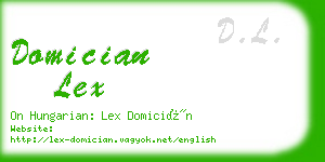 domician lex business card